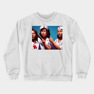 Protesting nurses Crewneck Sweatshirt